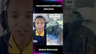 Cara membuat motif sobek pada jaket jeans 