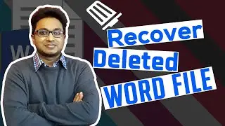 How to Recover Permanently Deleted MS Word File in 2 Methods? | Recover Word Document From any Drive