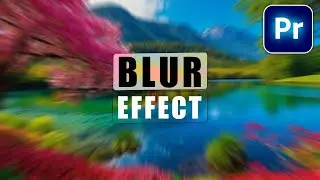 BLUR TEXT BACKGROUND Transition with Keyframes in Premiere Pro