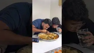 DESI CHICKEN CURRY RICE Vs DESI MUTTON CURRY RICE EATING CHALLENGE😱😍 #shorts #foodie #foodlover