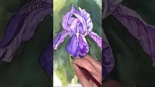 How I paint realistic watercolor flowers