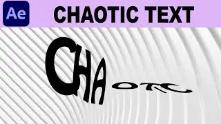 Chaotic Text Animation - Adobe After Effects Tutorial