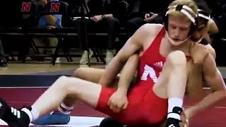 crab- college wrestler has a hard time standing up
