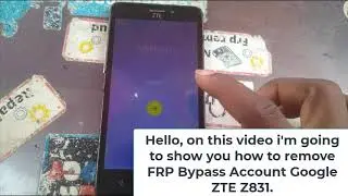ZTE Z831FRP Bypass Google Account Android 6.0 | How to unlock FRP Bypass All ZTE