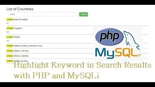 Highlight Keyword in Search Results with PHP and MySQLi