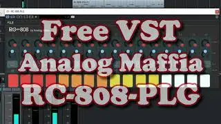 Free VST - Analog Maffia RC-808 (drum synthesizer)