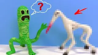 Making Street Horse and Mincraft Creeper  with Clay | Trevor Henderson