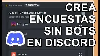COMO CREAR ENCUESTAS EN DISCORD SIN BOTS 2024