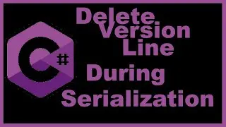 How to delete version info line when serialize document