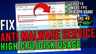 🔧 How To Fix AntiMalware Service Executable From Using High CPU/Disk In Windows 10 ✅ | 2020