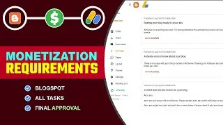 ✅Blogger Website Monetization Requirements | Blogger Website Monetize Kaise Kare - Kab Hota Hai