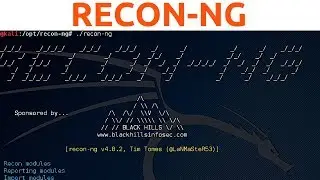 Recon-ng - Commands, Workspaces And Data Management