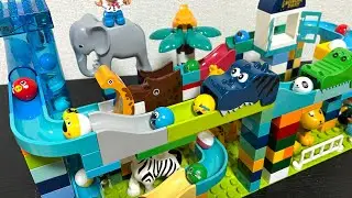 satisfying block coaster ☆ Exciting course with dinosaurs and animals