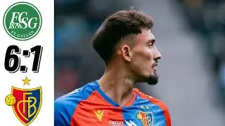 ST Gallen vs Basel 6:1  Highlights SuperLeague 22/23