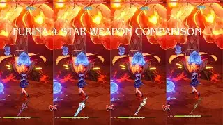 Best 4 star weapon for Furina | weapon Comparison 