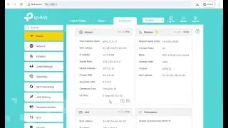 tp-link EX230v web admin interface