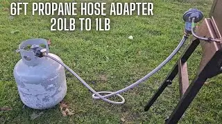 6FT Propane Hose Adapter | Tank Adapter Hose 20 lb to 1 lb