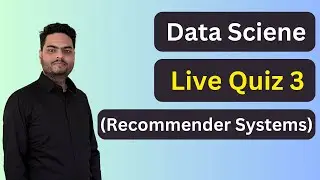 Data Science Live Quiz 3 Season 2 | Data Science Quiz Theme - Recommender systems