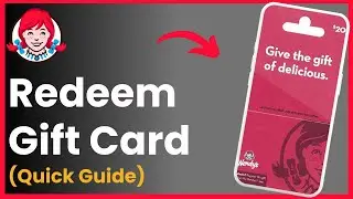 How To Redeem Wendys Gift Card !