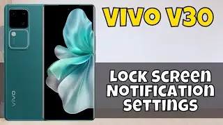 Lock Screen Notification Settings Vivo V30  || How to set lock screen notifications