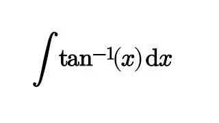 Integration of tan-1x | Integration of tan Inverse x | Integrate Inverse Tan | Integration of tan-1x