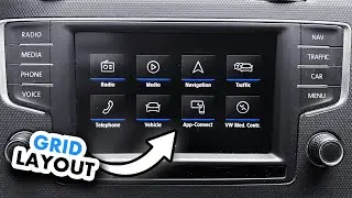 VW Golf MK7 (5G) MIB2 grid layout menu activation
