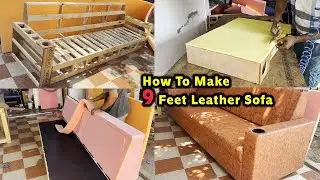 👉DIY: Creative 9 Feet Leather Sofa Design, 👌Crafting A 9 Feet Leather Sofa:Creative DIY Tutorial👍