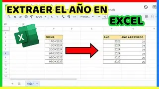 ✔️Como Extraer el AÑO de una FECHA en EXCEL 2024 (forma completa y forma abreviada)