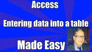 Access entering data into a table - How to enter data into Access tutorial for beginners 2013 2016