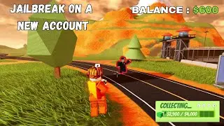 I Started Jailbreak On a New Account...(Roblox Jailbreak)