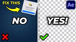 (UPDATED) How To Export with Transparent Background in After Effects - QuickTime Error Fix