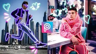 Picsart Neon Light Effect | Picsart Tutorial | Picsart editing