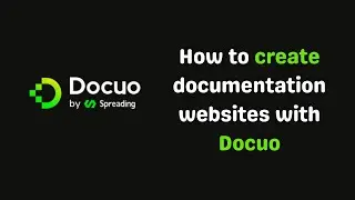 How to create documentation websites with Docuo
