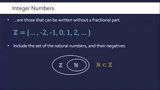 Number Systems (Natural, Integer, Rational, Irrational, & Real Numbers)