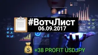 📋 #ВотчЛист 06.09.2017. +38 PROFIT USDJPY. Анализ и прогноз рынка Forex на сегодня 06.09.2017