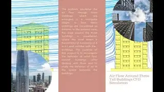 ANSYS FLUENT Training: Wind Flow Around Three Building CFD Simulation