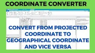coordinate converter || utm to lat long, projected to geographical coordinate