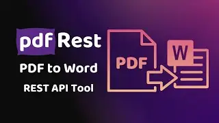 pdfRest PDF to Word - REST API Tool