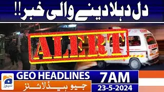 Geo Headlines at 7 AM - Karachi Police big Operation - 23rd May 2024