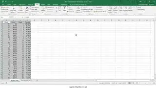 Rank and Percentile in Excel data analysis add in