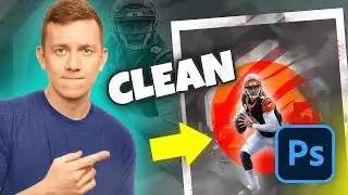 Photoshop Tutorial | Recreate This CLEAN NFL Graphic