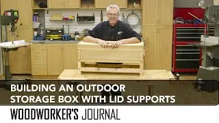 Building an Outdoor Seat and Storage Box with Lid Stay