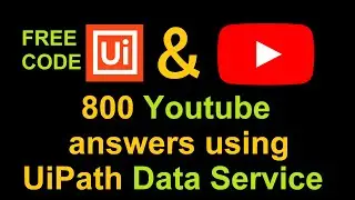 UiPath Data Service provides more than 800 YouTube answers to your UiPath Questions