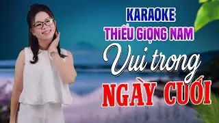 Karaoke Song Ca | VUI TRONG NGÀY CƯỚI - Thiếu Giọng Nam | Song Ca Với Lê Liễu