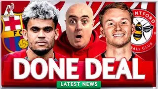 BARCA STILL WANT TO SIGN DIAZ + VAN DEN BERG AGREES BRENTFORD MOVE! Liverpool Latest Transfer News