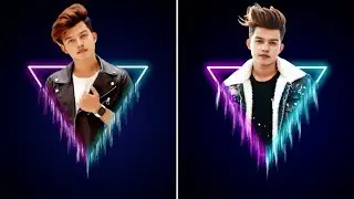 PicsArt Neon Triangle Pop Out Effect | PicsArt Photo Editing Tutorial