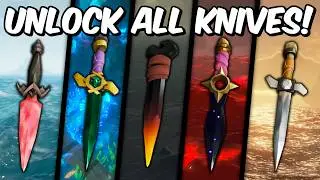 How To UNLOCK ALL 14 Throwing Knives In Sea Of Thieves!
