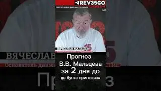 Прогноз В.В. Мальцева о бунте пригожина. 