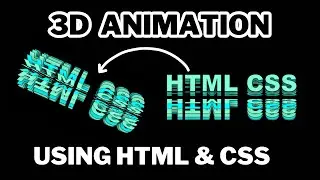 PURE CSS 3D ANIMATION | How to Create 3D Animations with Pure CSS and HTML 2025