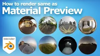 How to use Blender Default HDRI to render same as material preview